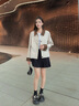 香影復古工裝風(fēng)短款外套女2025秋季新款休閑英倫風(fēng)小個(gè)子翻領(lǐng)風(fēng)衣 米咖 S 曬單實(shí)拍圖