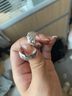 北京黃金交易中心有限公司999足銀斜紋耳環(huán)爆閃滿天星耳飾耳圈飾品 約4g/對(duì) 曬單實(shí)拍圖