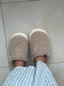 BIBK日本品質(zhì)精選棉拖鞋女冬季室內家居防臭毛絨拖鞋棉拖防滑防摔保暖 綿綿粉【抑臭彈軟舒適】 36 曬單實(shí)拍圖