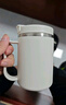 美廚（maxcook）水杯馬克杯 304不銹鋼保溫咖啡杯子帶蓋辦公室沖飲泡茶500ml配勺 曬單實拍圖