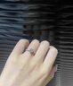 I Do鉑金pt950鉆戒1克拉微鑲六爪培育鉆石求婚結婚戒指送女友老婆禮物 微鑲六爪1克拉鉆 12號 曬單實(shí)拍圖