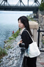 舒芳蝶（shufangdie）衛(wèi)衣女黑色小香套裝女秋季2025新款高級(jí)感韓系流行超火穿搭一整套 黑色三件套 M 45/55kg 曬單實(shí)拍圖