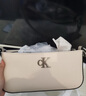 Calvin Klein時尚腋下包禮物通勤洋氣包包金屬字母拉鏈CK女包單肩法棍包DH3237 曬單實拍圖