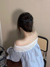 辛叢韓系復古牛仔布藝蝴蝶結扭扭夾女高級感氣質(zhì)一字發(fā)夾后腦勺盤(pán)發(fā)夾深藍色【1個(gè)裝】盤(pán)發(fā)穩固不怕硌頭 曬單實(shí)拍圖