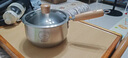 雙槍316L不銹鋼小奶鍋輔食鍋湯鍋泡面蒸鍋燃氣電磁爐16cm帶蓋 曬單實拍圖