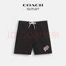 蔻馳（COACH）奧萊男士男裝彩虹裝飾沙灘褲短褲 彩色 M 曬單實(shí)拍圖