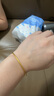 中國黃金（CHINA GOLD）黃金手鐲古法素圈手鐲足金999實(shí)心手鐲結(jié)婚三金老婆女友七夕禮物 約10.7g半實(shí)心【56圈口】 曬單實(shí)拍圖