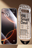閃魔適用iPhone16ProMax鋼化膜 蘋(píng)果16promax手機膜高清全屏大視窗聽(tīng)筒防塵抗指紋防摔超薄無(wú)塵倉2片裝 曬單實(shí)拍圖