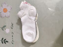貓人（MiiOW）【蝴蝶刺繡】女士襪子女夏季薄款網(wǎng)眼吸汗防臭抗菌冰絲短襪5雙 曬單實(shí)拍圖