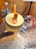 特百惠（Tupperware）吸吸罐550ml女生學(xué)生密封帶吸管水杯子夏季自制飲品奶昔 奶黃色 曬單實(shí)拍圖