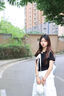 多菲尼森黑色斜肩T恤女夏漂亮設計感獨特氣質(zhì)短袖法式上衣 黑色斜肩法式上衣M碼 M 曬單實(shí)拍圖