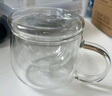 富光花茶杯 男女士茶水分離杯子 雙層辦公泡茶玻璃杯帶把高硼硅水杯 曬單實(shí)拍圖