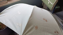 天堂 防紫外線晴雨傘三折 雨傘黑膠防曬太陽傘遮陽晴雨傘 鱷梨綠 曬單實拍圖