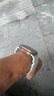 NOMAD 蘋(píng)果iwatch表帶 手表適用AppleWatch5/6/7/8/9Ultra/Ultra2運動(dòng)氟橡膠硅膠 冰藍色夜光款鈦合金銀扣款【42/44/45/49】 曬單實(shí)拍圖