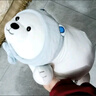 名創(chuàng)優(yōu)品（MINISO）白熊趴姿公仔毛絨玩具抱枕靠墊臥室辦公室午睡枕生日禮物 升級版 曬單實拍圖