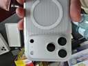 猩球衛士高級感防指紋適用Apple/蘋(píng)果iPhone17ProMax磁吸瓦楞手機殼超薄行李箱條紋保護套磨砂外殼白 曬單實(shí)拍圖