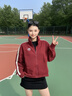 卡帕（Kappa）背靠背運動(dòng)外套女2025秋季新款復古撞色針織純棉衛衣女K0F62WK03D 暗夜藍黑-906 XL （尺碼推薦適合175/92A） 曬單實(shí)拍圖