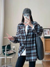回力格子襯衫女2025最新款秋裝女士長袖上衣薄款韓版通勤女裝大碼外套 曬單實(shí)拍圖