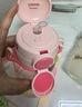 富光兒童水杯壺雙飲吸管杯高顏值Tritan女大學(xué)生大容量塑料杯子600ml 曬單實拍圖