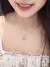 法蔻羽你相伴莫桑鉆項鏈女2025新款吊墜生日七夕情人節(jié)禮物 琉璃石羽毛項鏈 曬單實拍圖