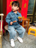 G.DUCKKIDS童裝女童外套春秋新款兒童衣服秋裝時尚女孩牛仔外套百搭夾克上衣 粉色蝴蝶結(jié) 110 適合身高100-110cm年齡4-5 曬單實拍圖