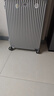 SOO行李箱多功能箱包拉桿箱學(xué)生大容量旅行密碼箱皮箱杯架銀色28英寸 曬單實(shí)拍圖