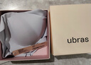 ubras【2件裝】無尺碼免拆V領(lǐng)內(nèi)衣女背心美背粉底液色文胸罩無痕隱形 柔灰紫+燕麥奶 曬單實拍圖