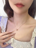 千意18k項(xiàng)鏈女玫瑰彩金吊墜新款鎖骨鏈閨蜜老婆女朋友情人節(jié)生日禮物 小蠻腰項(xiàng)鏈【可調(diào)節(jié)鏈長(zhǎng)】 精致高檔禮盒裝 曬單實(shí)拍圖