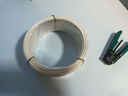 萬級（OFNPFTTH）光纖皮線電信級 fttr光纖入戶線家用室內(nèi)蝶形單模單芯1芯2鋼絲光纜 白色100米2-19211 曬單實(shí)拍圖