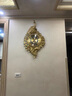 瑪朵維汀歐式鐘表掛鐘客廳輕奢黃銅孔雀家用創(chuàng  )意掛墻時(shí)鐘高檔別墅大石英鐘 黃銅富貴吉祥-鮑魚(yú)彩貝 曬單實(shí)拍圖