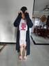 蕉下（beneunder）防曬服長款女冰絲涼感海邊沙灘透氣全身防曬AL90224漫暮黑M 曬單實拍圖