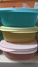 特百惠（Tupperware）長方飯盒1L可微波加熱學生上班族午餐飯盒便攜密封便當盒3件套 曬單實拍圖