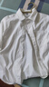 名創(chuàng)優(yōu)品（MINISO）短袖襯衫男夏季冰絲涼感速干襯衣薄款寬松休閑翻領上衣 白 XL 曬單實拍圖