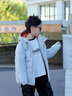 巴拉巴拉【商場(chǎng)同款】?jì)和鸾q服男童童裝2025年冬季新款防護保暖 淺灰20006-灰鴨絨 140 （充絨量106g） 曬單實(shí)拍圖