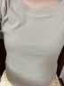 40支棉V領(lǐng)短袖t恤女2024夏季新款修身顯瘦辣妹美式高腰短款上衣潮 灰色 S 曬單實(shí)拍圖