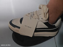 FOOT INDUSTRY 足下工業(yè)「品牌經(jīng)典」90s滑板鞋運動(dòng)休閑復古訓練板鞋男女百搭 黑色/米白 41 曬單實(shí)拍圖