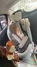 貝倍適兒童安全座椅汽車通用0-4-12歲寶寶嬰兒旋轉(zhuǎn)車載isofix便攜坐椅 至尊灰（硬接口+上拉帶+遮陽帽） 曬單實拍圖