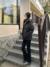 雪中飛男款羽絨服男士短款連帽加厚高充絨拼接撞色保暖防寒情侶款面包服 黑色 L (175) 曬單實(shí)拍圖