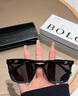 BOLON暴龍眼鏡25年新品墨鏡男王鶴棣同款太陽鏡送男女友七夕禮物BL3203 【明星同款】C10 亮黑色-偏光 曬單實(shí)拍圖