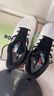 李寧（LI-NING）羽毛球鞋貼地飛行2LITE 標準白/黑色/熒光焰紅 AYTT003-2 41 曬單實(shí)拍圖