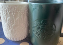星巴克（Starbucks）墨水咖啡杯白色浮雕馬克杯414ml辦公室咖啡水杯男女生教師節 曬單實(shí)拍圖