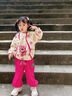 G.DUCKKIDS小黃鴨童裝女童秋裝套裝2025新款兒童春秋衣服寶寶外套衛褲兩件套 玫紅色 120 建議身高105-115cm 4-5周歲 曬單實(shí)拍圖