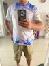 威克多（VICTOR）羽毛球服 官方新款透氣速干男女款比賽訓練針織運動(dòng)短袖短褲套裝 套裝/J迷幻紫 L 曬單實(shí)拍圖