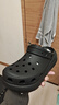 crocs卡駱馳七夕禮物檀健次同款經(jīng)典泡芙洞洞鞋輕便舒適休閑鞋|207521 黑色-001(含智必星) 41 /42(260mm) 曬單實(shí)拍圖