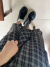 茯見(jiàn)黑灰色格紋半身裙女小個(gè)子設(shè)計(jì)感a字不規(guī)則氣質(zhì)中長(zhǎng)裙格子裙 黑白格有內(nèi)襯 M 曬單實(shí)拍圖