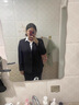汐蔓嬌職業(yè)裝西裝外套女裝加肥加大碼胖妹妹女士正裝秋冬大學(xué)生面試西服 西裝 6XL 碼（重160-170） 曬單實(shí)拍圖