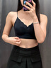 草本初色孫怡同款內(nèi)衣女夏薄款涼感文胸罩聚攏小胸細(xì)肩帶 夢(mèng)境黑 【草本初色孫怡同款】 L 【91-110斤】 曬單實(shí)拍圖