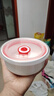 品聚德（PURJADE）骨瓷可微波保鮮碗家用帶蓋加深碗陶瓷碗大號泡面蒸蛋碗 洛克白浮雕5英寸骨瓷保鮮碗 曬單實(shí)拍圖