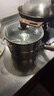 三四鋼雪平鍋316L不銹鋼22cm日式奶鍋帶蒸籠食品級加厚無涂層煮面 38123 曬單實拍圖