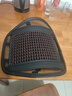 汽車(chē)腰靠墊護腰背靠墊夏季座椅車(chē)靠腰部支撐木珠透氣腰托靠枕車(chē)用 木珠腰靠- 黑色 1個(gè) 曬單實(shí)拍圖